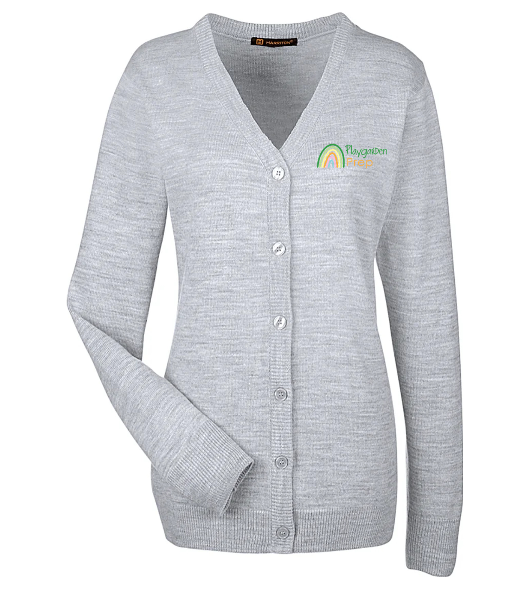 Harriton Ladies Pilbloc V-Neck Button Cardigan Sweater